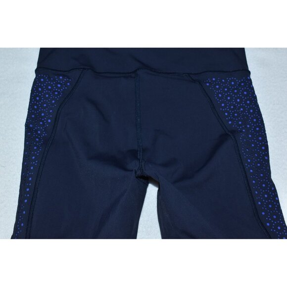 Lululemon Colour Me Quick Women's Leggings Size 4 Navy Blue Nulux 7/8 Tight 25" - Picture 11 of 16